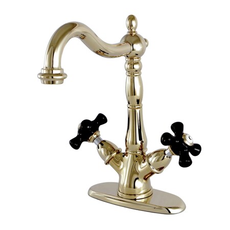 KS1492PKX Duchess 2-Handle Vessel Sink Faucet, Polished Brass